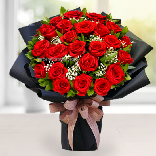 51 Red Roses Bunch